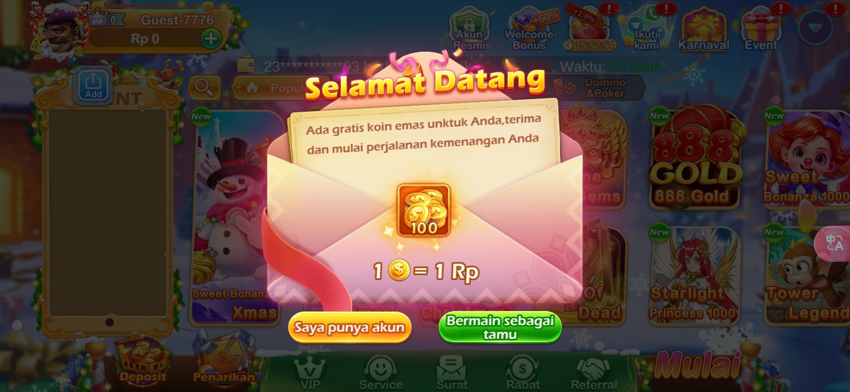 Dapatkan koin emas gratis di K3K3 Apk 2 140 untuk pengguna baru.